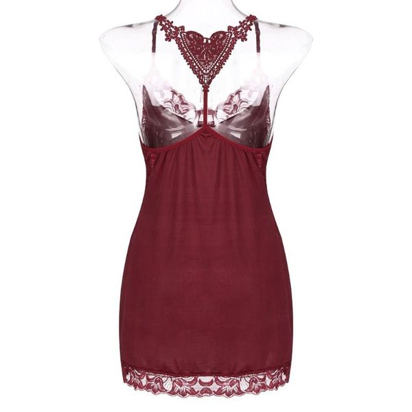 women pijama 2020 lace backless lingerie women sleepwear fashion solid v-neck nightgown sleepwear underwear nightdress, Black;red
women pijama 2020 lace backless lingerie women sleepwear fashion solid v-neck nightgown sleepwear underwear nightdress, Black;red