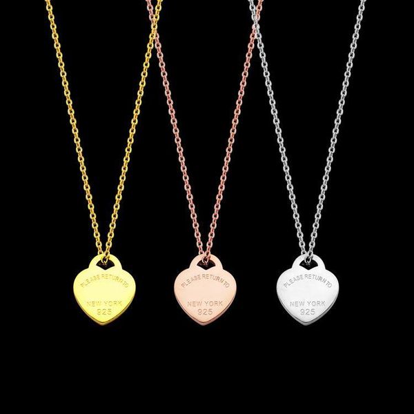 z48 heart shape lucky style necklace pendant lover women factory wholesale 18k gold plated love jewelry have logo tt brand quality, Silver
z48 heart shape lucky style necklace pendant lover women factory wholesale 18k gold plated love jewelry have logo tt brand quality, Silver