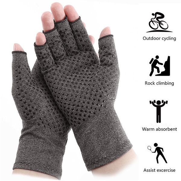 silicone antiskid pressure gloves therapy fingerless hand joint arthritis gloves rheumatoid arthritis pain relif training, Black;red
silicone antiskid pressure gloves therapy fingerless hand joint arthritis gloves rheumatoid arthritis pain relif training, Black;red