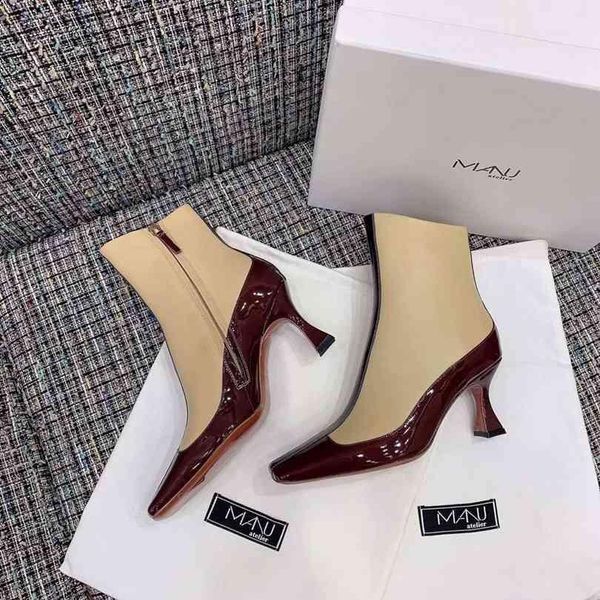 fashion ankle boots brand classic women genuine leather high heels dress shoes designer boots chaussure homme size 35-39, Black
fashion ankle boots brand classic women genuine leather high heels dress shoes designer boots chaussure homme size 35-39, Black