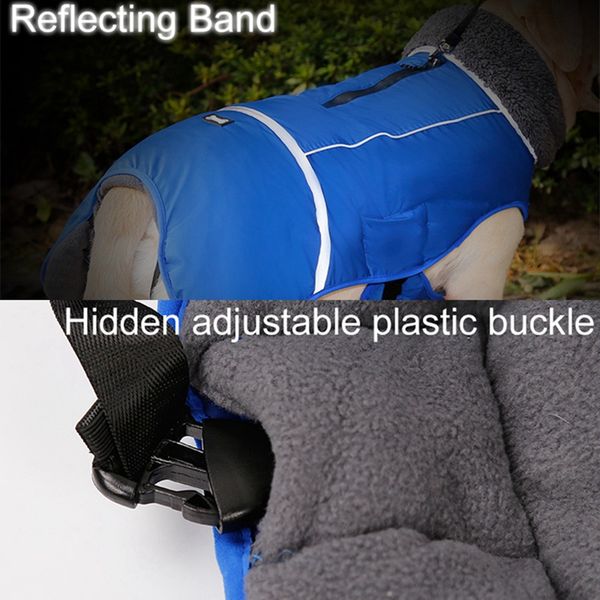 ring dog clothes winter warm pet dog jacket coat costume solid-colored reflective waterproof jacket with leash
ring dog clothes winter warm pet dog jacket coat costume solid-colored reflective waterproof jacket with leash