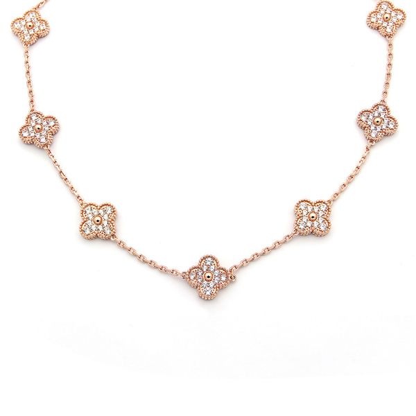2020 designer vc letter ten flowers full diamond necklace sub gold high version diamond buckle women's four leaves full diamond necklac, Black
2020 designer vc letter ten flowers full diamond necklace sub gold high version diamond buckle women's four leaves full diamond necklac, Black