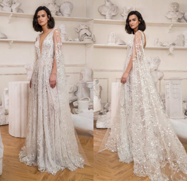 fashion wedding dresses v neck lace appliques sequins bridal gowns custom made backless sweep train designer a-line wedding dress, White
fashion wedding dresses v neck lace appliques sequins bridal gowns custom made backless sweep train designer a-line wedding dress, White