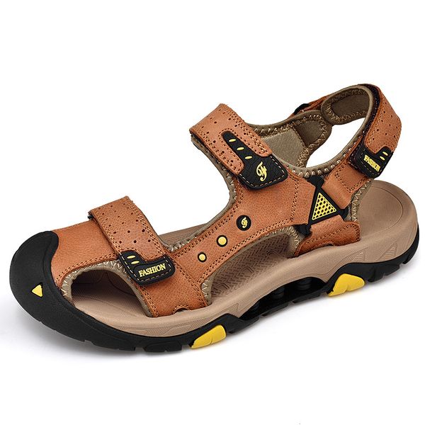 sandales casual anti slip genuine leather closed toe cowhide summer sandalias playa sandale homme cow leather men sandals, Black
sandales casual anti slip genuine leather closed toe cowhide summer sandalias playa sandale homme cow leather men sandals, Black
