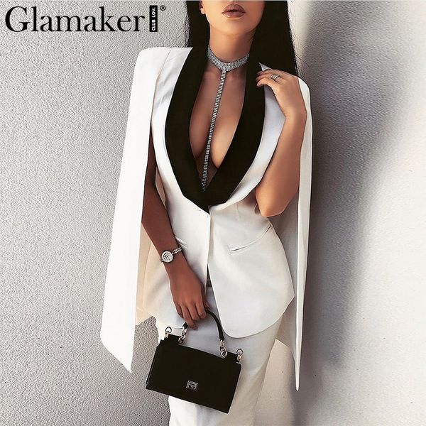 glamaker sexy глубокий v накидка пальто женщины весна рукавов дамы дамы лето элегантный плащ куртка пиджак жилет роковая пиджак, White;black
glamaker sexy глубокий v накидка пальто женщины весна рукавов дамы дамы лето элегантный плащ куртка пиджак жилет роковая пиджак, White;black