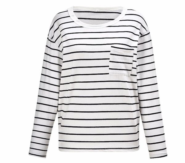 new style women t-shirt fashion women ladies long sleeve jumper pullover tunic t-shirts with pocket, White
new style women t-shirt fashion women ladies long sleeve jumper pullover tunic t-shirts with pocket, White