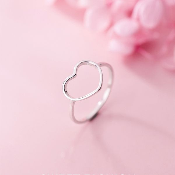 silver minimalist ring women wedding hollow heart fashion jewelry cute valentine's day gift, Golden;silver
silver minimalist ring women wedding hollow heart fashion jewelry cute valentine's day gift, Golden;silver