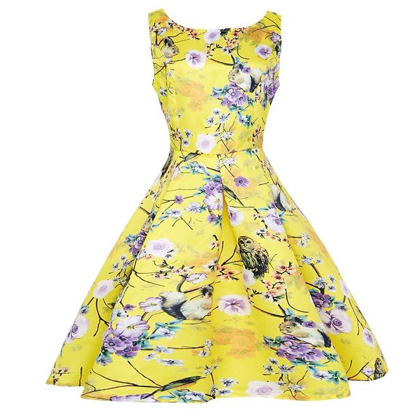 summer 2019 vintage sleeveless floral print dress for women female dress, Black;gray
summer 2019 vintage sleeveless floral print dress for women female dress, Black;gray