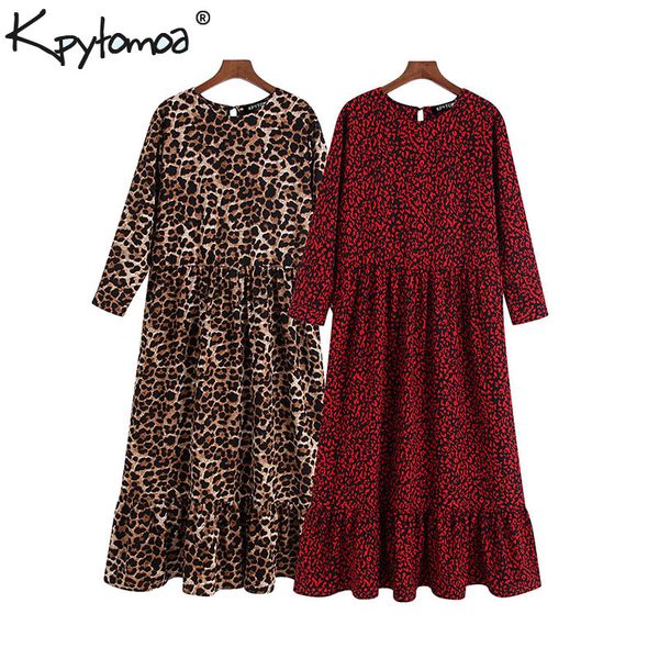 vintage stylish leopard print ruffled midi dress women 2019 fashion o neck three quarter sleeve elegant dresses vestidos mujer, Black;gray
vintage stylish leopard print ruffled midi dress women 2019 fashion o neck three quarter sleeve elegant dresses vestidos mujer, Black;gray