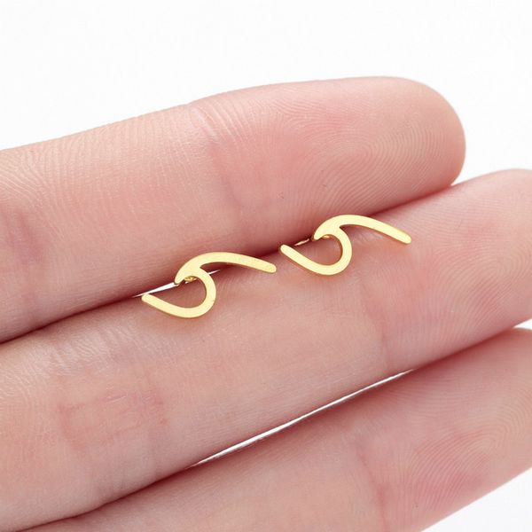 2020 new fashion earrings geometric wave earrings for women jewelry romantic stainless steel stud earrings fancy ear studs ocean jewelry, Golden;silver
2020 new fashion earrings geometric wave earrings for women jewelry romantic stainless steel stud earrings fancy ear studs ocean jewelry, Golden;silver