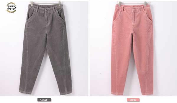 harem garemay pants women's trousers with high waist female loose casual corduroy pants womens large size women pant 2019, Black;white
harem garemay pants women's trousers with high waist female loose casual corduroy pants womens large size women pant 2019, Black;white