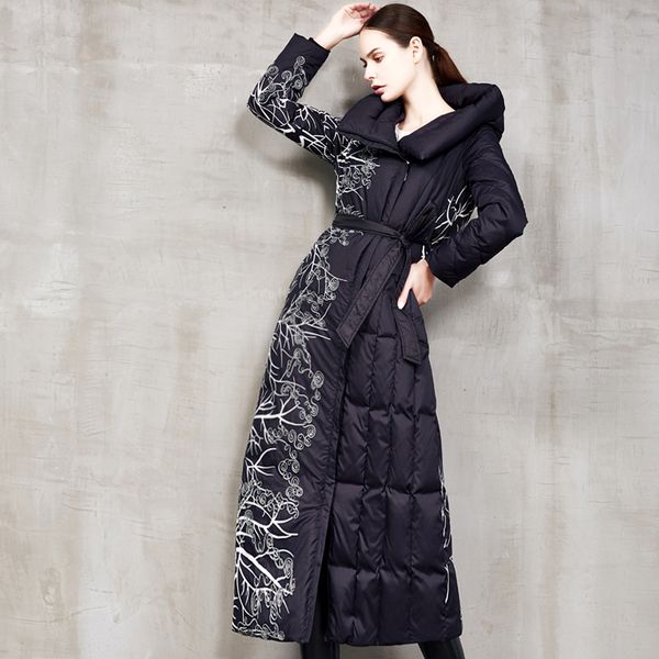 brand down jacket embroidery womens down jacket long womens parka duck down90% 2020 european american winter women's clothing, Black
brand down jacket embroidery womens down jacket long womens parka duck down90% 2020 european american winter women's clothing, Black