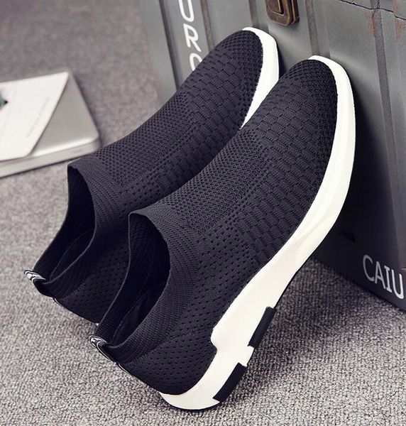 2019 summer new men mesh shoes cool flyknit breathable simple casual shoes sneakers loafers, Black
2019 summer new men mesh shoes cool flyknit breathable simple casual shoes sneakers loafers, Black