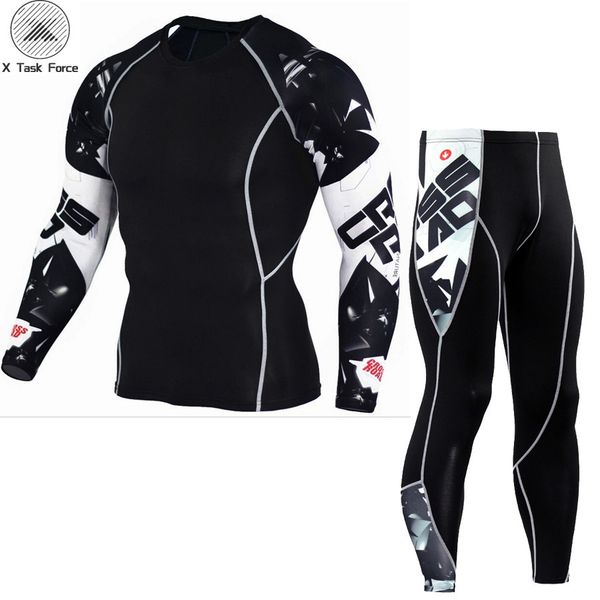 fitness compression sets t shirt men 3d printed mma crossfit muscle shirt leggings base layer tight x task force, Gray
fitness compression sets t shirt men 3d printed mma crossfit muscle shirt leggings base layer tight x task force, Gray