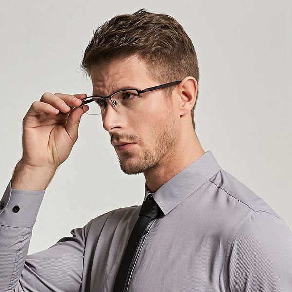 bangwei classic men's business pure titanium frame black myopia glasses half-frame myopia glasses dtr035, Silver
bangwei classic men's business pure titanium frame black myopia glasses half-frame myopia glasses dtr035, Silver
