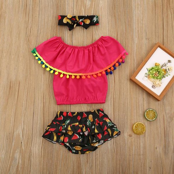 clothing sets 3pcs born kids suit toddler baby girls sleeveless tassel solid cotton blend + fruit print enfant shorts headband set, White
clothing sets 3pcs born kids suit toddler baby girls sleeveless tassel solid cotton blend + fruit print enfant shorts headband set, White