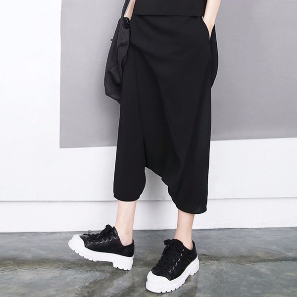 japanese casual pants womens 2019 summer trend new womens loose crotch cropped pants 1493, Black;white
japanese casual pants womens 2019 summer trend new womens loose crotch cropped pants 1493, Black;white