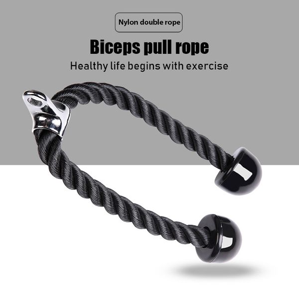 tricep rope attachment cable machine handle fitness pulldown triceps pushdown gym equipment nylon rally rope push pull down cord
tricep rope attachment cable machine handle fitness pulldown triceps pushdown gym equipment nylon rally rope push pull down cord