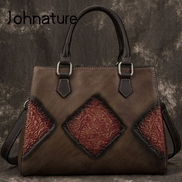 johnature 2020 new vintage ladies hand bags shoulder cow leather women bag large capacity handbag cowhide casual tote 
johnature 2020 new vintage ladies hand bags shoulder cow leather women bag large capacity handbag cowhide casual tote