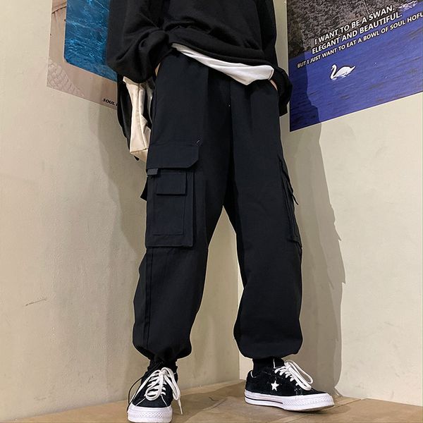 cargo pants loose ulzzang pockets high waist capris ins drawstring casual autumn new korean style full length women's clothing, Black;white
cargo pants loose ulzzang pockets high waist capris ins drawstring casual autumn new korean style full length women's clothing, Black;white
