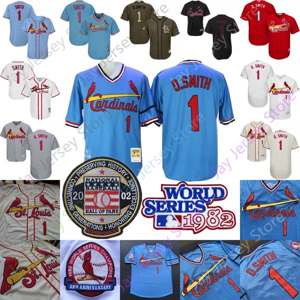 Ozzie mith jer ey 1982 world erie w t loui cooper town ba eball 2002 hall of fame hof patch pullover button
Ozzie mith jer ey 1982 world erie w t loui cooper town ba eball 2002 hall of fame hof patch pullover button