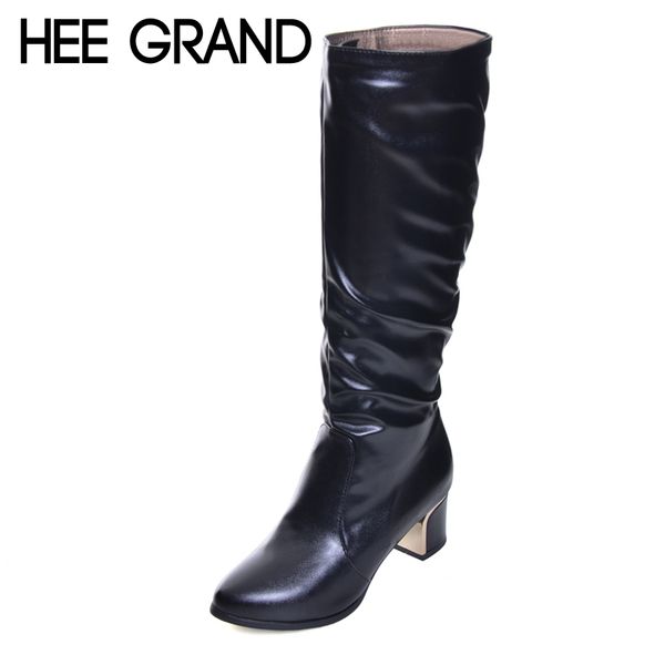hee grand women fashion high boots knee-high boots thick med heel woman slip-on mother's causal big size 35-43 xwx5971, Black
hee grand women fashion high boots knee-high boots thick med heel woman slip-on mother's causal big size 35-43 xwx5971, Black