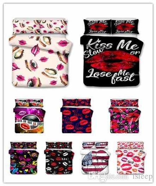 fashion design lips bedding set duvet cover bed sheet with pillowcase
fashion design lips bedding set duvet cover bed sheet with pillowcase