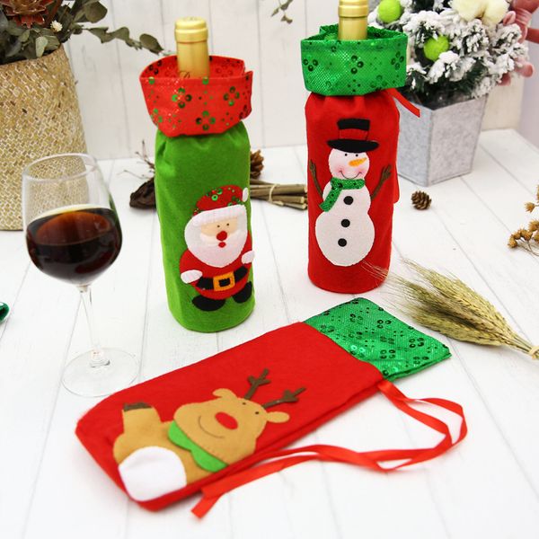 christmas sequin wine bottle covers santa claus snowman reindeer cover bag christmas gift home l dinner party table decor
christmas sequin wine bottle covers santa claus snowman reindeer cover bag christmas gift home l dinner party table decor