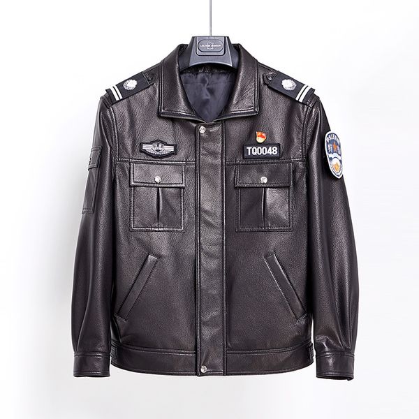 work clothes special war duty security clothing property management clothing black men's leather leather jacket
work clothes special war duty security clothing property management clothing black men's leather leather jacket