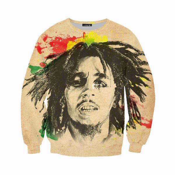 fashion singer reggae bob marley sweatshirt men women 3d print 3d funny long sleeve tracksuit pullover outerwear casual w59, Black
fashion singer reggae bob marley sweatshirt men women 3d print 3d funny long sleeve tracksuit pullover outerwear casual w59, Black