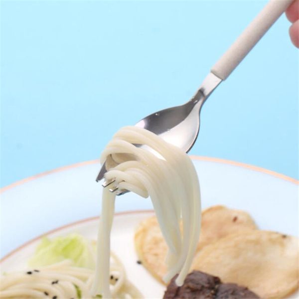 cute stainless steel korean dual-use spoon and fork integrated long handle spoon household kitchen food selection tableware
cute stainless steel korean dual-use spoon and fork integrated long handle spoon household kitchen food selection tableware