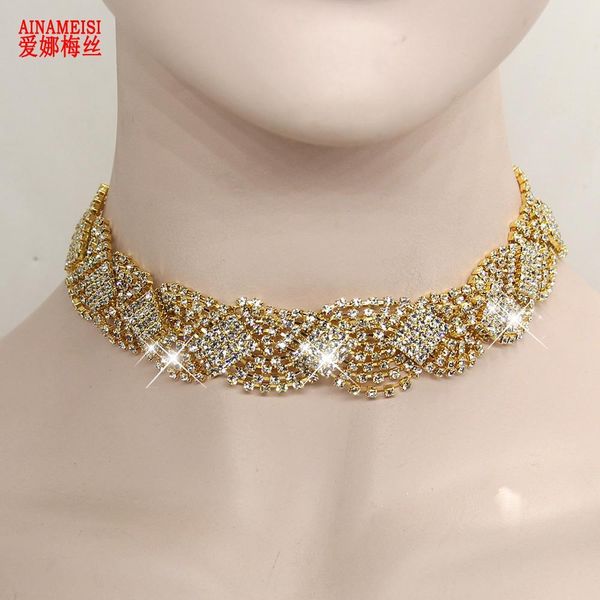 ainameisi fashion wedding bridal rhinestone neck tie necklaces silver color long necklace chain choker collar women jewelry
ainameisi fashion wedding bridal rhinestone neck tie necklaces silver color long necklace chain choker collar women jewelry