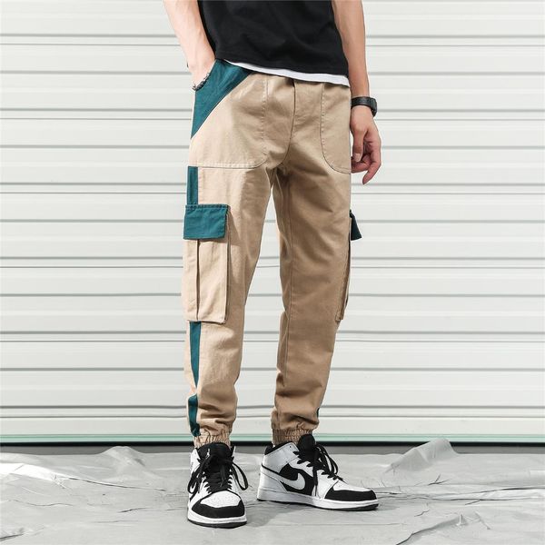loose fit elastic waist cargo pants street ankle banded pants large pockets casual fashion cargo, Black
loose fit elastic waist cargo pants street ankle banded pants large pockets casual fashion cargo, Black