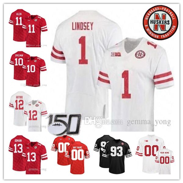 custom 150th nebraska cornhuskers football 2 adrian martinez 10 jd spielman 8 stanley morgan jr. 7 scott frost lee ncaa college jersey 2019, Black
custom 150th nebraska cornhuskers football 2 adrian martinez 10 jd spielman 8 stanley morgan jr. 7 scott frost lee ncaa college jersey 2019, Black