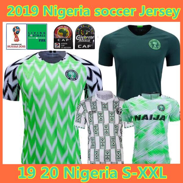 

2019 africa cup nigeria home and away occer jer ey 19 20 nigeria cu tomized okechukwu okocha ahmed mu a mikel iheanacho football hirt