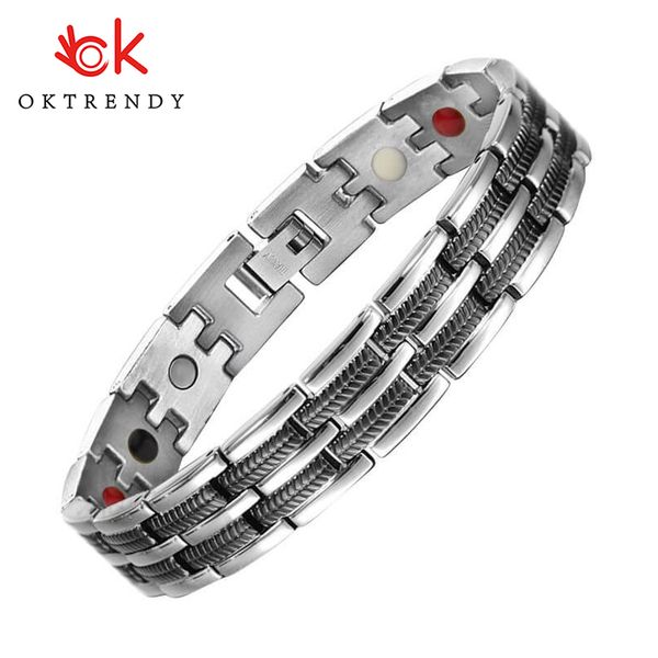 oktrendy titanium sports bracelet health care jewelry for men hematite bracelets 4 in 1 energy bangle black plating jewellery
oktrendy titanium sports bracelet health care jewelry for men hematite bracelets 4 in 1 energy bangle black plating jewellery