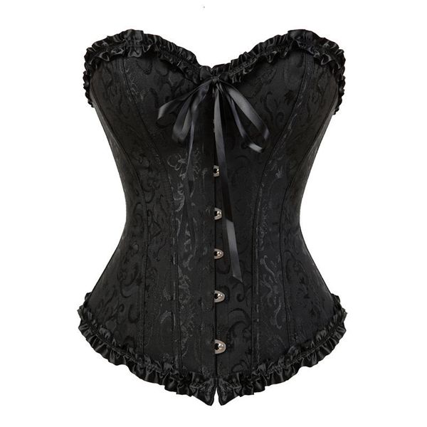 plus size lingerie wholesale corsets corset overbust plus size zip floral women bustier corset lace lingerie brocade fashion, Black;white 
plus size lingerie wholesale corsets corset overbust plus size zip floral women bustier corset lace lingerie brocade fashion, Black;white