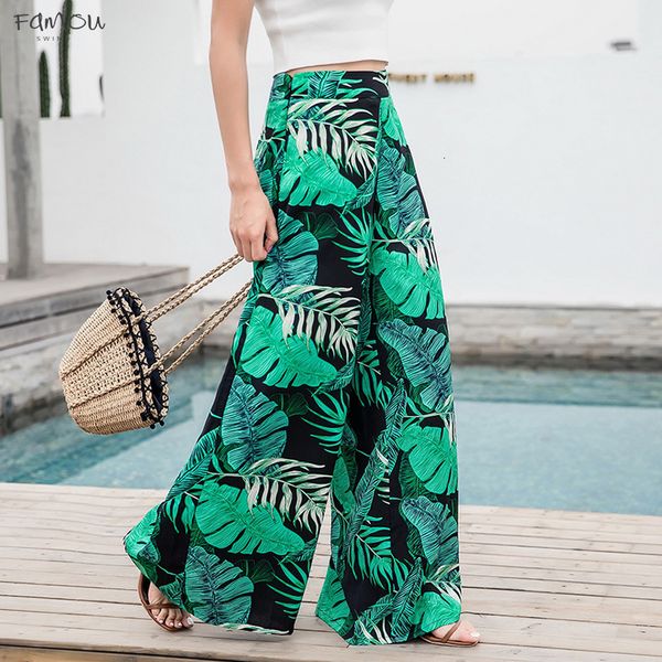 Summer Casual Womens Print Bohemian Wide Leg High Waist Wide Legs Trousers Skirts Mopping Holiday Beach Pants
Summer Casual Womens Print Bohemian Wide Leg High Waist Wide Legs Trousers Skirts Mopping Holiday Beach Pants