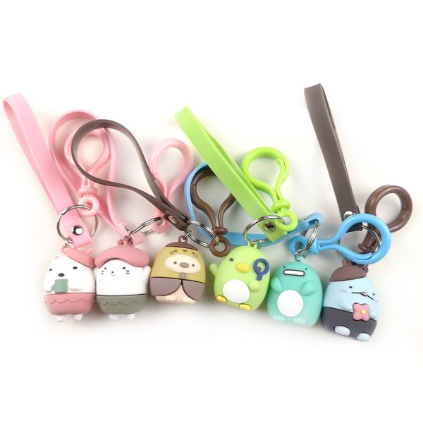 2020 cartoon corner biological polar bear keychain dinosaur corner biological pvc soft the silicone key ring women bag pendant, Silver
2020 cartoon corner biological polar bear keychain dinosaur corner biological pvc soft the silicone key ring women bag pendant, Silver