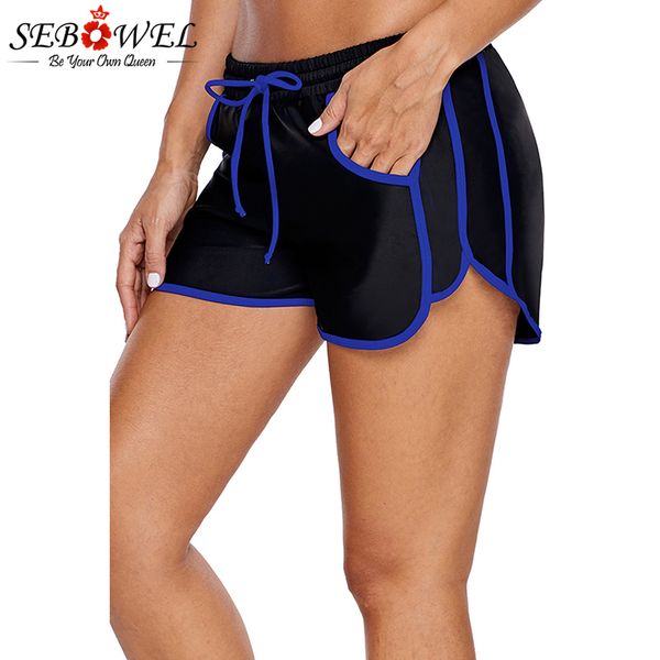 sebowel 2019 sporty piping trim black plus size swim shorts women swimming shorts female summer bikini panties swim briefs
sebowel 2019 sporty piping trim black plus size swim shorts women swimming shorts female summer bikini panties swim briefs