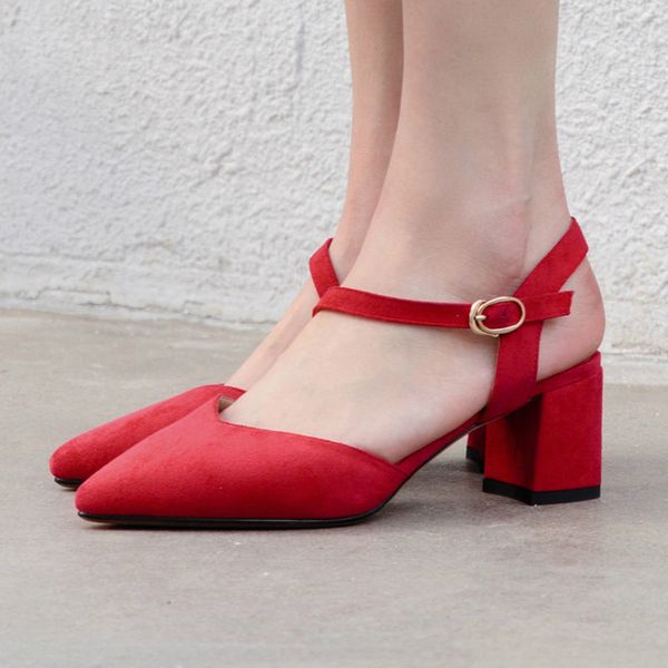 summer shoes sandals women 2020 fashion velvet block heels classic women sandals casual red beige pointed party shoes female, Black
summer shoes sandals women 2020 fashion velvet block heels classic women sandals casual red beige pointed party shoes female, Black