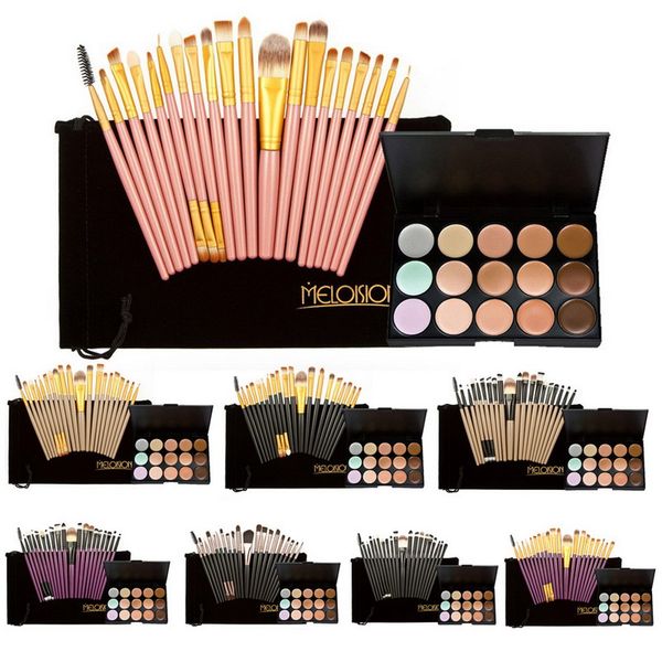15 colors contour face cream makeup concealer palette+20pcs brushes eye shadow blush powder eyeliner lip eyebrow brushes
15 colors contour face cream makeup concealer palette+20pcs brushes eye shadow blush powder eyeliner lip eyebrow brushes