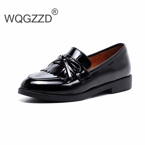 chaussures femme new spring oxford shoes women's shoes genuine leather classic casual flats women's oxford mujer, Black
chaussures femme new spring oxford shoes women's shoes genuine leather classic casual flats women's oxford mujer, Black