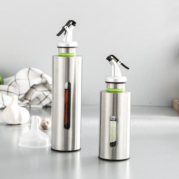 150/250ml kitchen oil bottle stainless steel leak-proof soy sauce vinegar seasoning storage dispenser kitchen supplies
150/250ml kitchen oil bottle stainless steel leak-proof soy sauce vinegar seasoning storage dispenser kitchen supplies