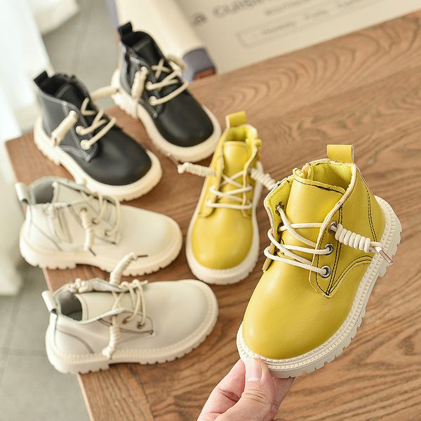 children' martin boots new girls boots spring and autumn single boots boys shoes, Black;grey
children' martin boots new girls boots spring and autumn single boots boys shoes, Black;grey