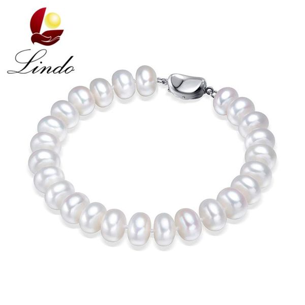 lindo classic 8-9mm natural pearl bracelets for women elegant 18/20cm high luster freshwater pearl bracelet silver 925 jewelry, Golden;silver
lindo classic 8-9mm natural pearl bracelets for women elegant 18/20cm high luster freshwater pearl bracelet silver 925 jewelry, Golden;silver