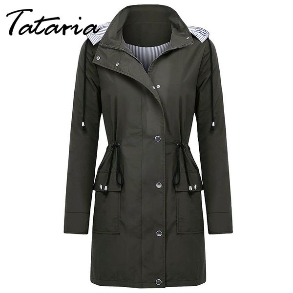 women's trench coats spring autumn fashion windbreaker woman rain jacket running hooded outwear zipper waterproof coat jackets women ca, Tan;black
women's trench coats spring autumn fashion windbreaker woman rain jacket running hooded outwear zipper waterproof coat jackets women ca, Tan;black