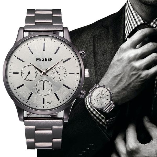 men watch fashion business man crystal stainless steel analog quartz wrist watch mens watches reloj hombre w2, Slivery;brown
men watch fashion business man crystal stainless steel analog quartz wrist watch mens watches reloj hombre w2, Slivery;brown