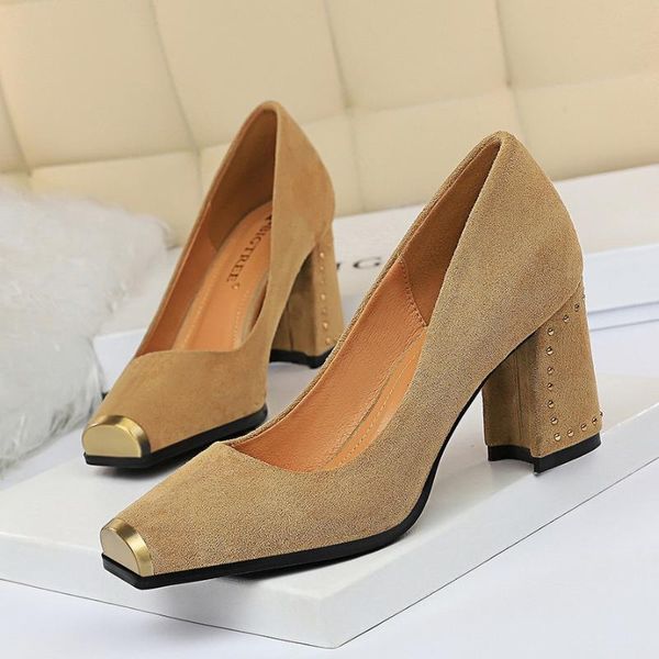 2020 spring new women classics pumps fashion dress flock wedding party shoes chunky heels rivet high heels, Black
2020 spring new women classics pumps fashion dress flock wedding party shoes chunky heels rivet high heels, Black