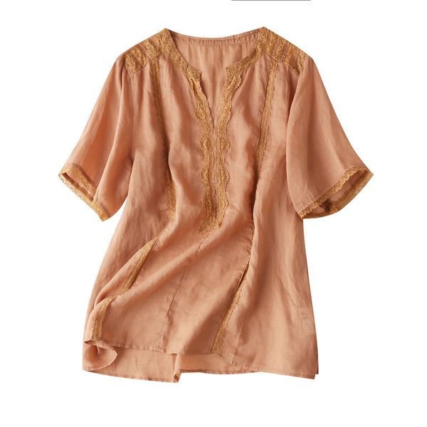 ramie v-neck patchwork lace women summer shirts and blouses summer for women 2020 women's things for the, White
ramie v-neck patchwork lace women summer shirts and blouses summer for women 2020 women's things for the, White